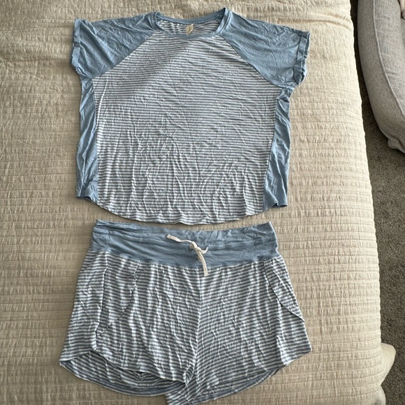 This Is J Bamboo Pajama Set - Striped Blue - Picture 2 of 8